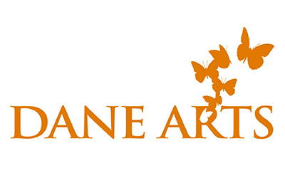 One color, one line Dane Arts logo