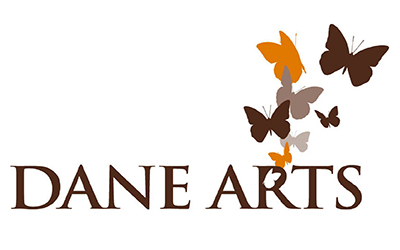 Two color, one line Dane Arts logo