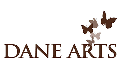 One color, one line Dane Arts logo